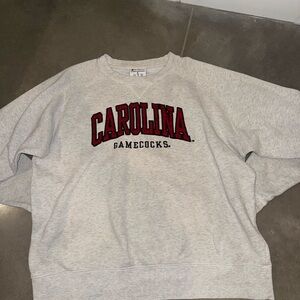 Champion Gray Carolina Gamecocks Crewneck Sweater